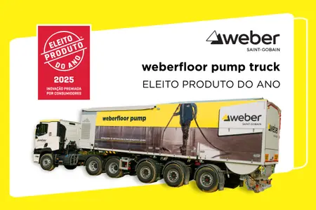 weberfloor pump truck Produto do Ano