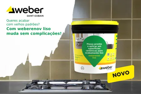 weberenov liso, novo acabamento superfícies cerâmicas