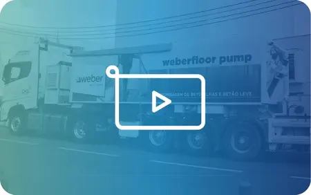 Pisos radiantes e weberfloor pump truck significa conforto e alta performance