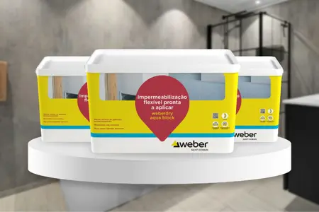 Saint-Gobain apresenta weberdry aqua block para impermeabilização rápida e segura em interiores