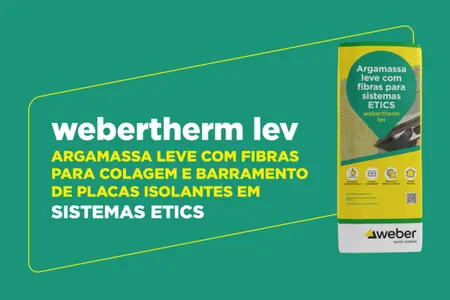 webertherm lev, leve no peso, forte no desempenho