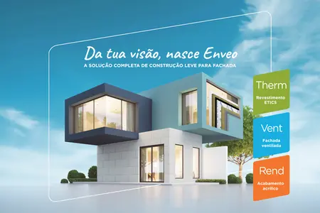 Saint-Gobain apresenta Enveo, solução leve para fachadas que reduz o tempo de obra em 40%