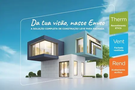 Sistema de fachada Enveo: soluções leves, rápidas e de elevado desempenho