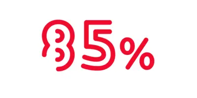 85%