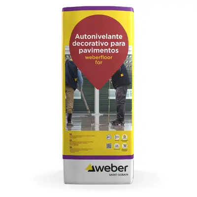 Argamassa autonivelante weberfloor for