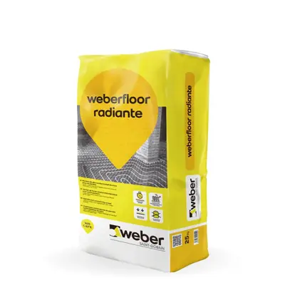 Argamassa autonivelante weberfloor radiante