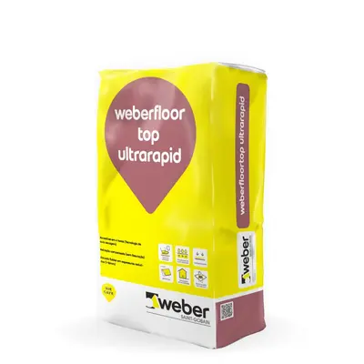 Argamassa autonivelante weberfloor top ultrarapid