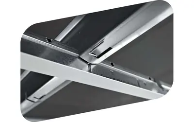 Perfis Ecophon Connect para sistema de grelha