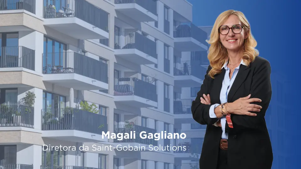 Magali Gagliano, Diretora da Saint-Gobain Solutions, em Jornal Construir