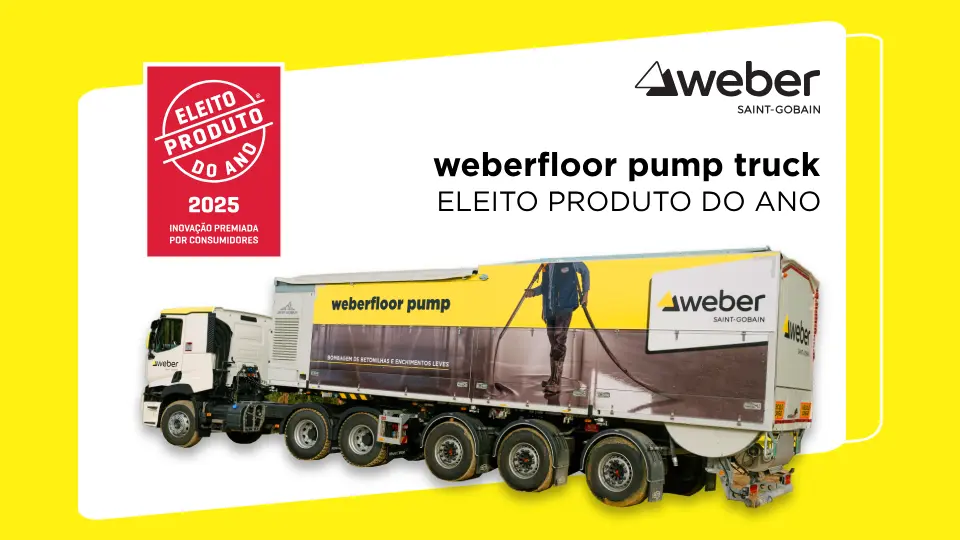 weberfloor pump truck produto do ano