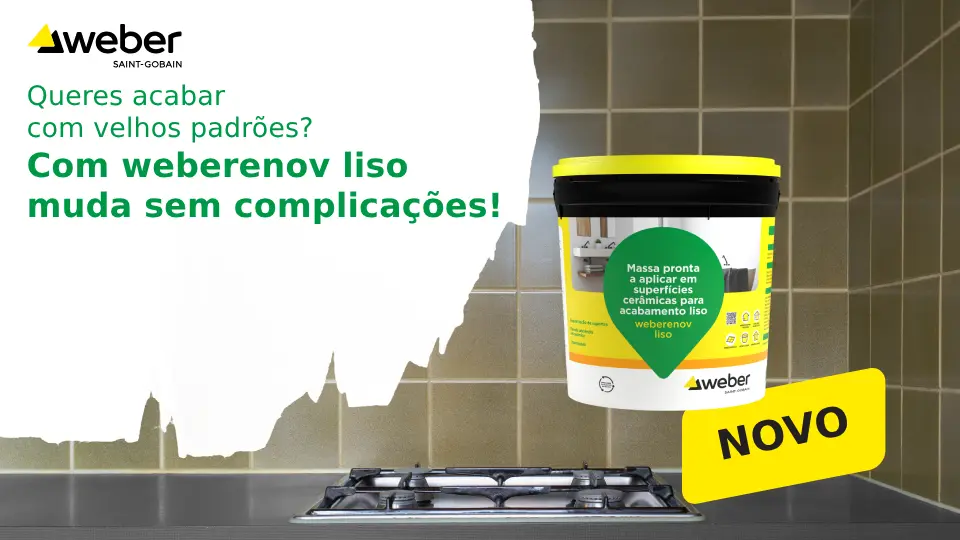weberenov liso, novo acabamento superfícies cerâmicas