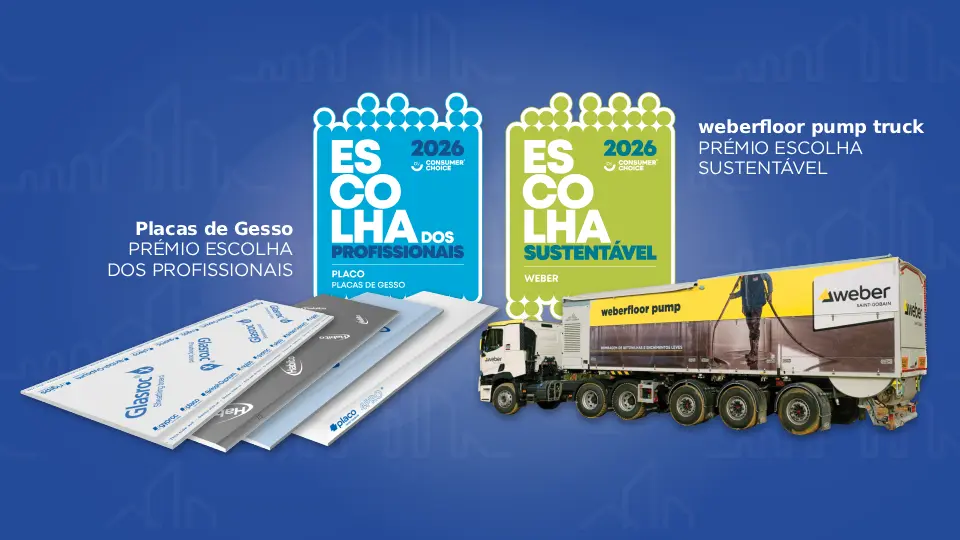 Placo® e weberfloor pump truck valem novamente prémios à Saint-Gobain