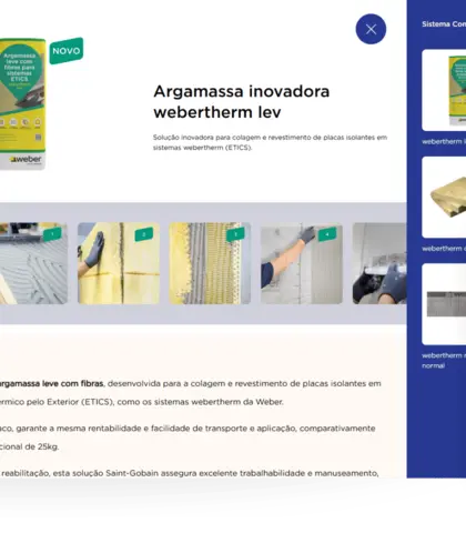 webertherm lev na cidade virtual Saint-Gobain