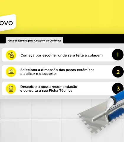 Guia Escolha Colagem de Cerâmica